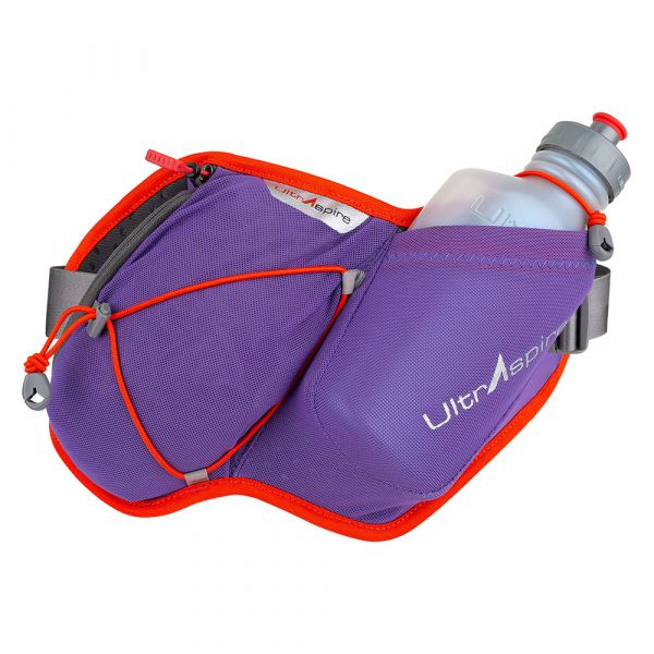 Пояс для бігу UltrAspire Essential Bottle з флягою фіолетовий