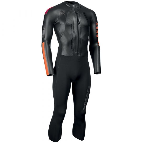 Гідрокостюм для свімрану Head Swimrun Aero 4.2.1.5 mm чоловічий чорно-помаранчевий