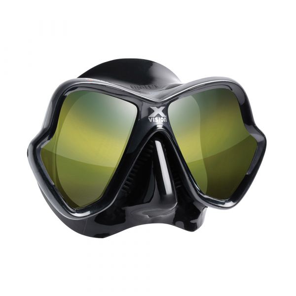 Маска для дайвінгу Mares X-Vision Ultra з дзеркальними лінзами чорна