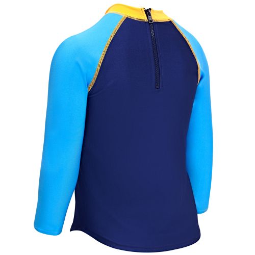 Реглан сонцезахисний Zoggs Long Sleeve Zip Sun Top дитячий синій
