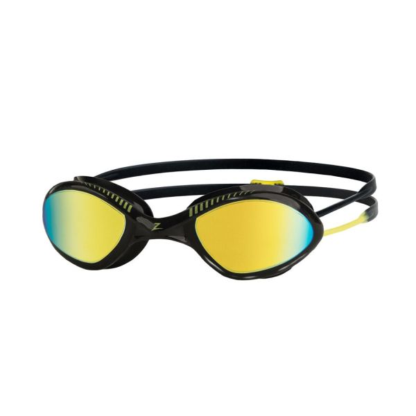Окуляри для плавання Zoggs Tiger LSR+ Titanium (чорно-жовтий, дзеркальні лінзи)