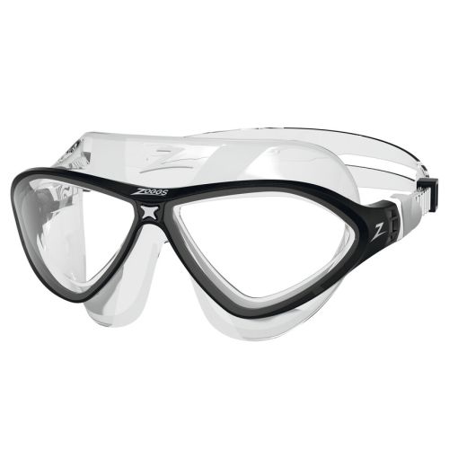 Окуляри для плавання Zoggs Horizon Flex Mask прозоро чорні, лінзи прозорі