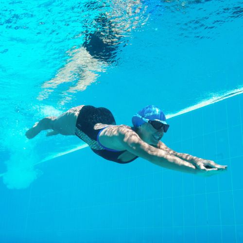 Окуляри для плавання Zoggs Horizon Flex Mask прозоро чорні, лінзи темні
