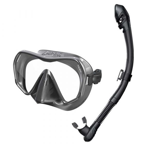 Набір для снорклінгу Seac Touch and Vortex Dry чорний