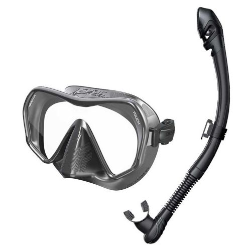 Набір для снорклінгу Seac Touch and Vortex Dry чорний