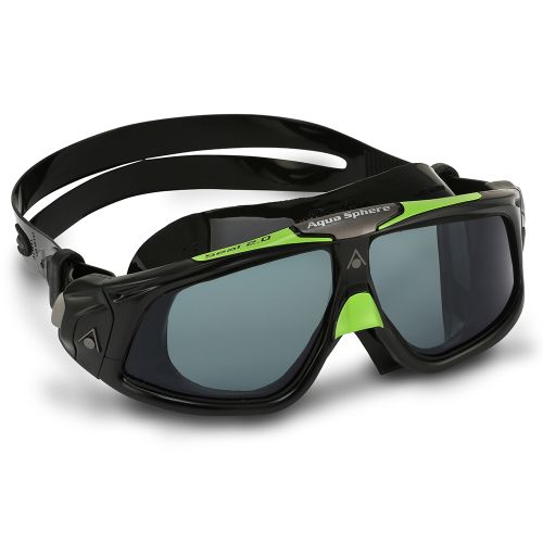 Окуляри для плавання Aquasphere SEAL 2.0 чорно-зелені лінзи темні