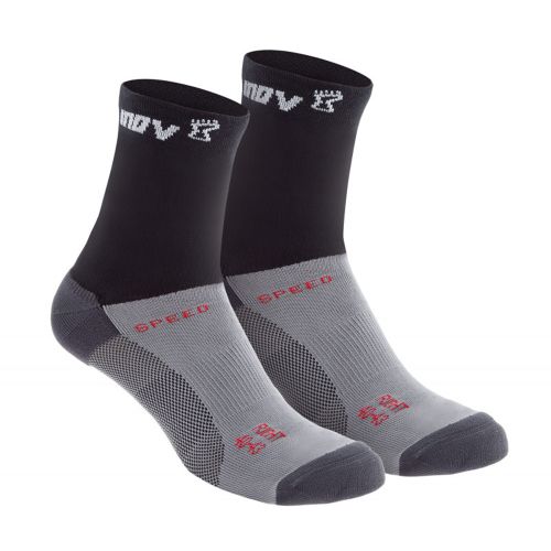 Шкарпетки для бігу Inov-8 Speed Sock High 2 пари чорно-сірий