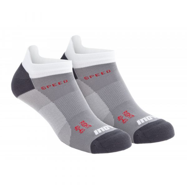 Шкарпетки для бігу Inov-8 Speed Sock Low 2 пари біло-сірий