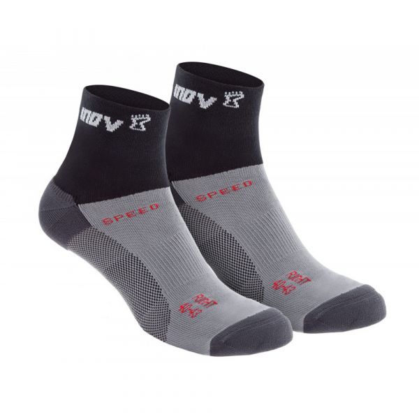 Шкарпетки для бігу Inov-8 Speed Sock Mid 2 пари чорно-сірий