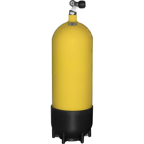 Балон для дайвінгу Faber 15 L з вентилем на один вихід  жовтий 232 bar