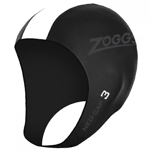Шапочка неопренова для триатлону Zoggs Neo Cap (чорно-білий)