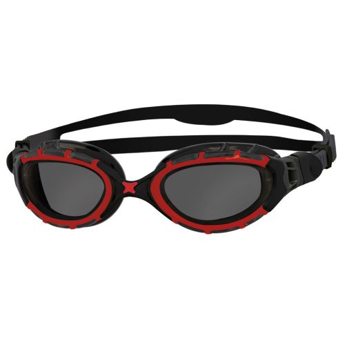 Окуляри для плавання Zoggs Predator Flex Pol червоно-чорні R