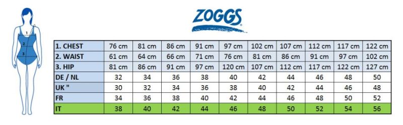 Купальник-термо для басейну Zoggs Scoopback Silver Lined чорний жіночий